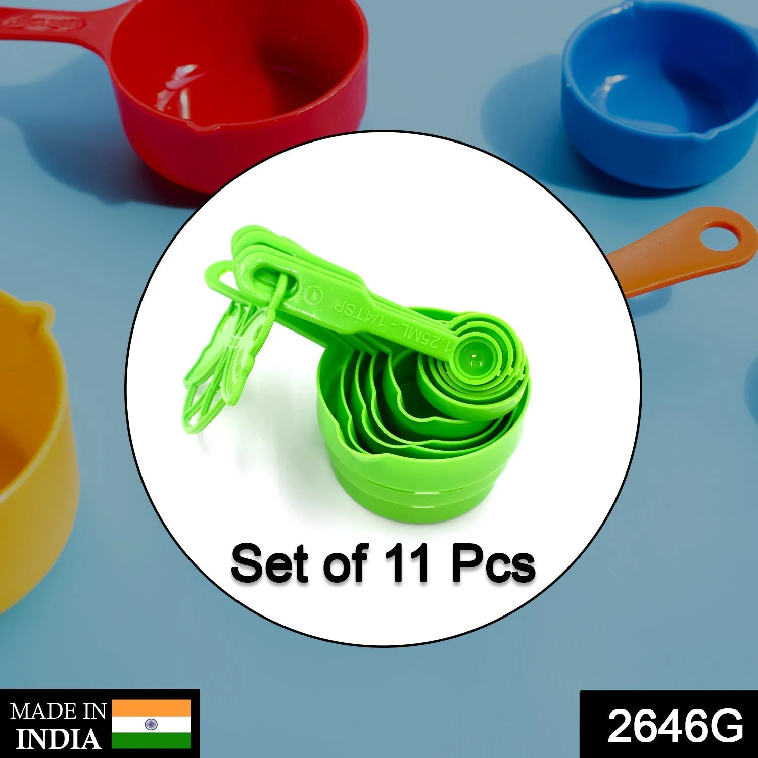 2646 G 11 Pc Measuring Cup Set For Pouring And Picking Of Various Food Items And All With Nice Measurements.