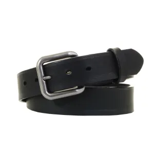 B1201 - Black Harness Leather Belt