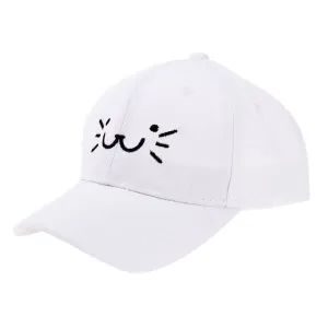 Cat Smiling Face Unisex Kids Baseball Caps