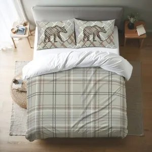 Duvet Cover, Plaid Bedding, Chocolate Mousse Collection Wild Animal Theme