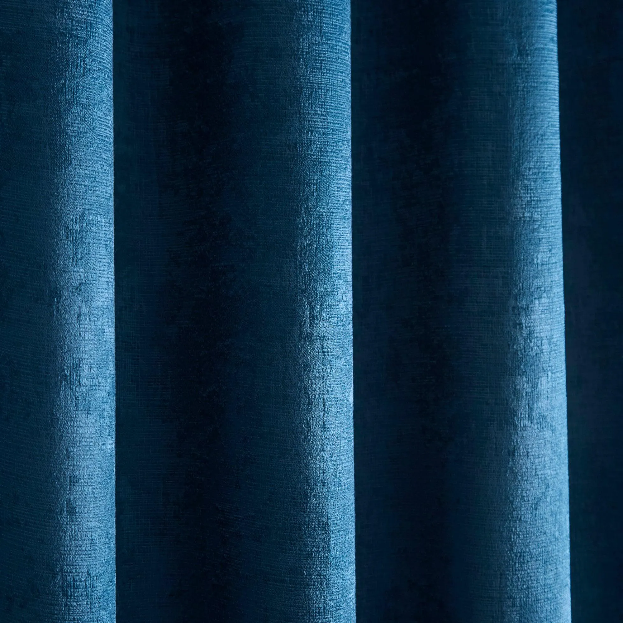 Fusion Strata Eyelet Curtains  - Teal