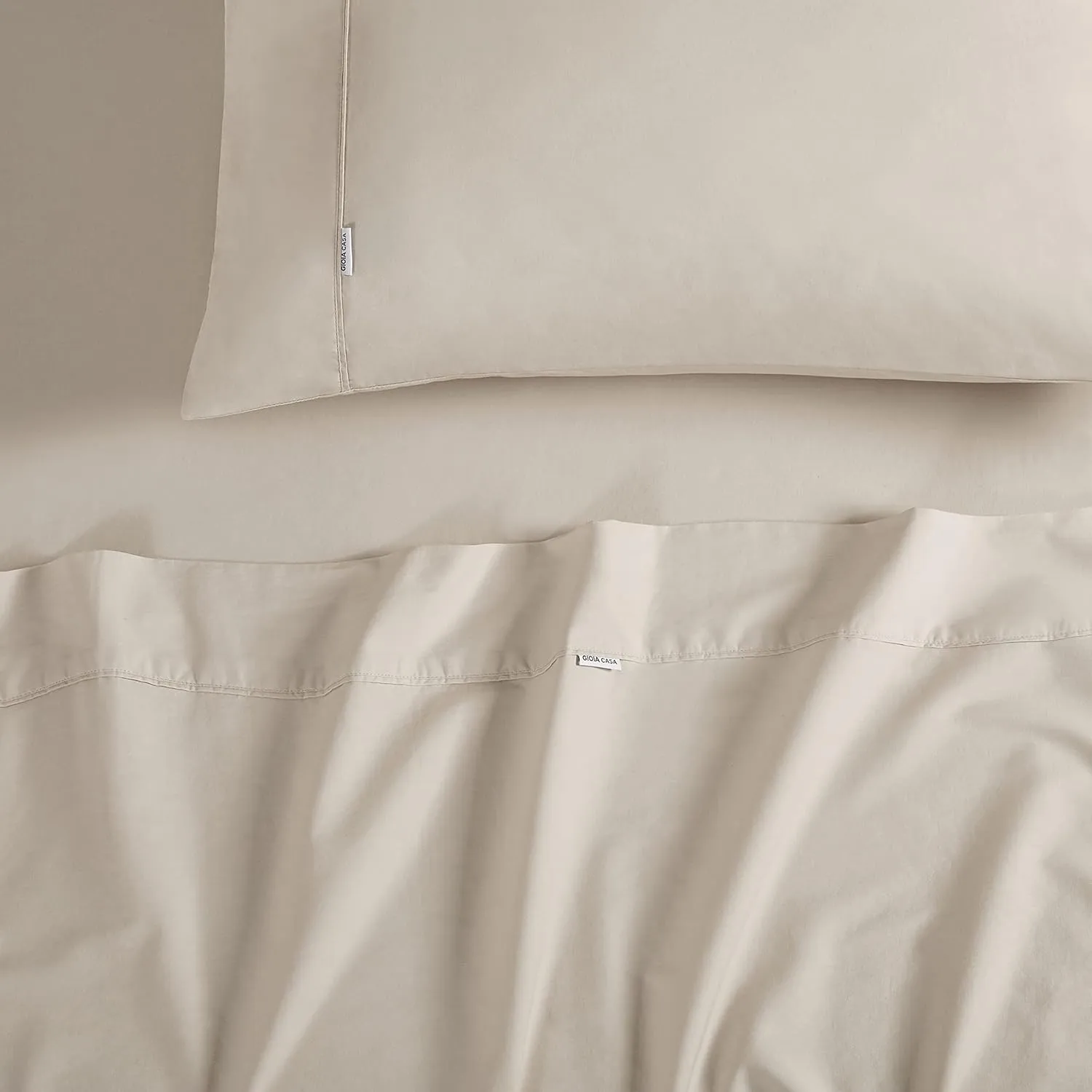 Hypoallergenic King Cotton Sheet Set with Pillowcases by Gioia Casa