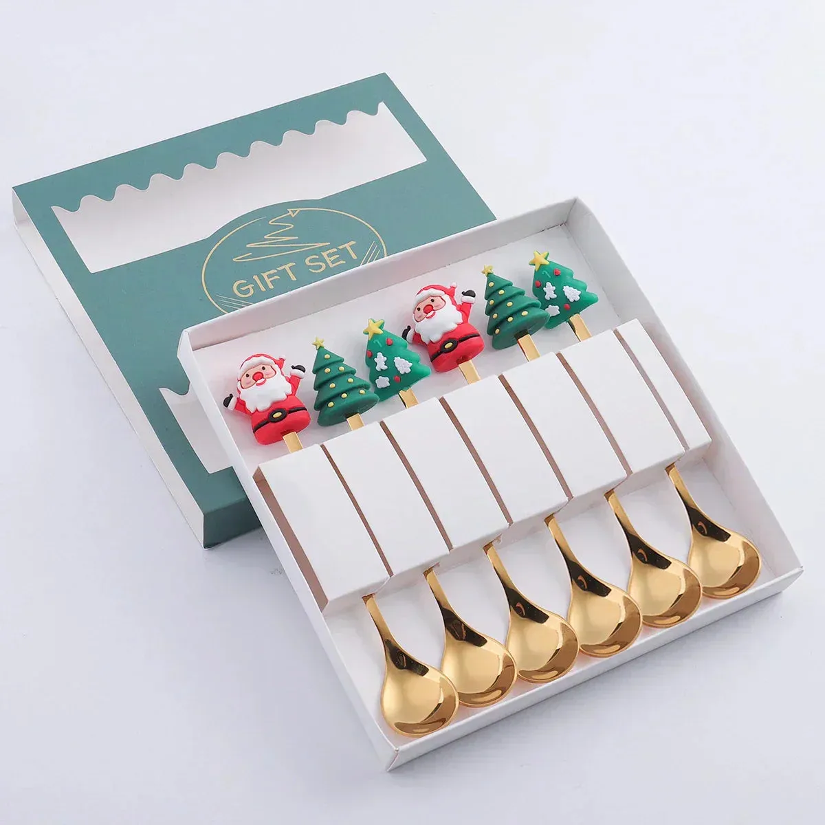 Stainless Steel Cutlery Set - Festive Christmas Design