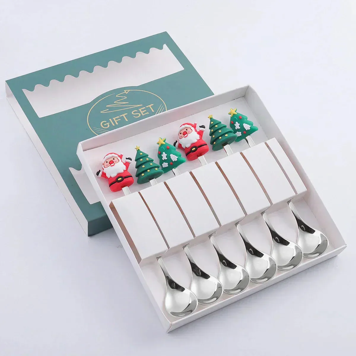 Stainless Steel Cutlery Set - Festive Christmas Design