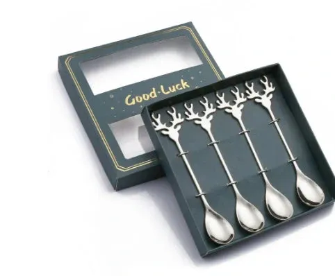 Stainless Steel Cutlery Set - Festive Christmas Design