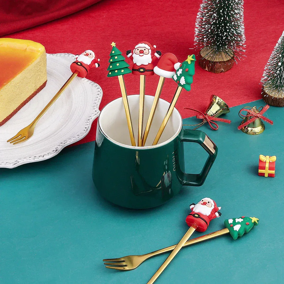 Stainless Steel Cutlery Set - Festive Christmas Design