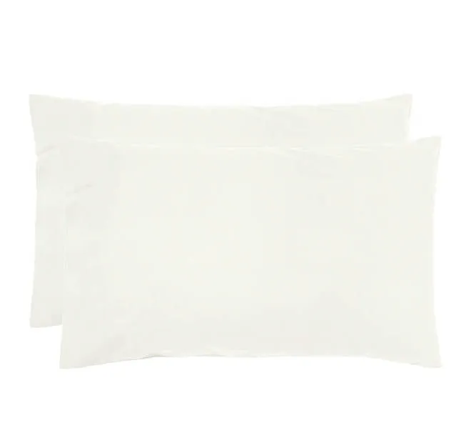 Temple Organic Cotton Standard Pillowcase Pair Snow