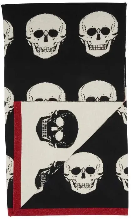 Trendy Black & White UK204 Throw Blanket - Modern, Chic, and Cozy Home Decor Accent