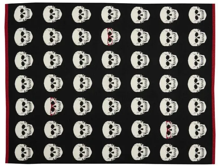 Trendy Black & White UK204 Throw Blanket - Modern, Chic, and Cozy Home Decor Accent