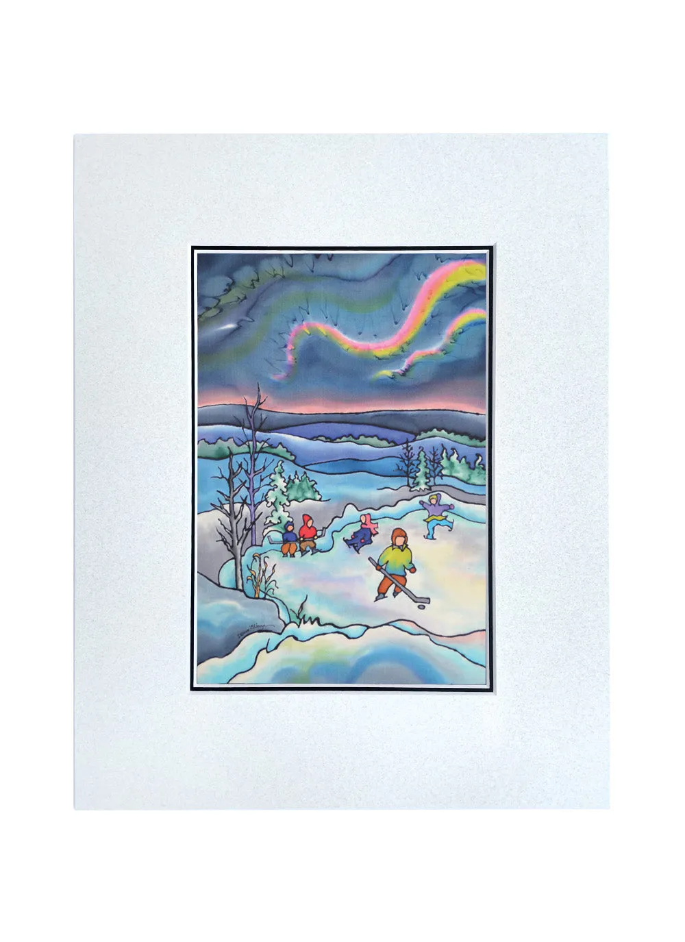 Winter Fun - Skating Print | 11"x14"